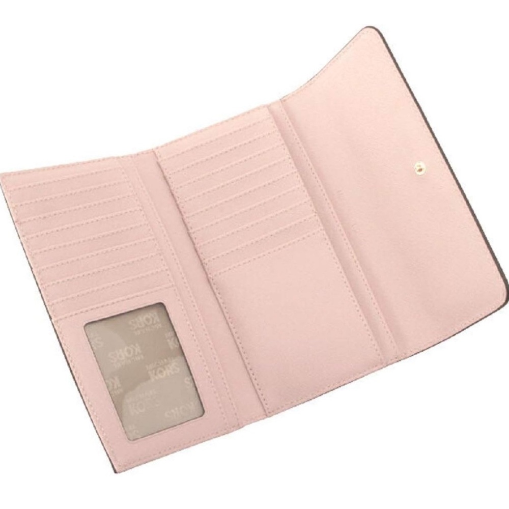 NWT MK Pebbled Leather Soft Pink Wallet - Picture 6 of 6
